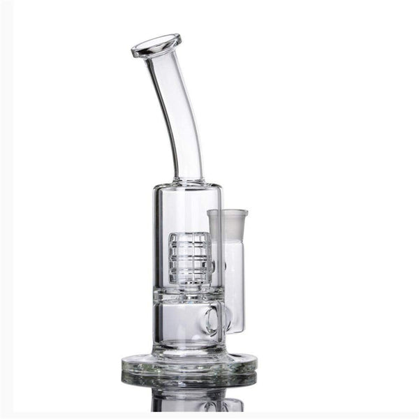 RORA 9.4″ Glass Bong – Birdcage & Honeycomb Percolator – Quartz Bowl – ClearJustSmoke.Me