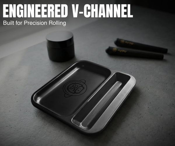 Stash Bros Travel Rolling Tray – Built-In V-CradleJustSmoke.Me
