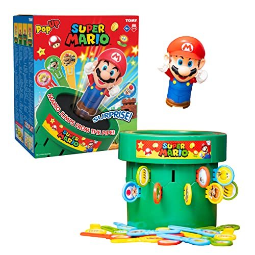 Tomy Pop Up Super Mario Family & Preschool Kids Board Game, 2 - 4 Players, Suitable For Boys & Girls Aged 4+JustSmoke.Me