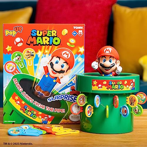 Tomy Pop Up Super Mario Family & Preschool Kids Board Game, 2 - 4 Players, Suitable For Boys & Girls Aged 4+JustSmoke.Me