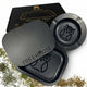 Treehouse Black Rolling Tray Set – PVC Magnetic Lid & Ashtray – 7″ × 5.5″ – SmallJustSmoke.Me
