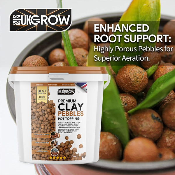 UK GROW Clay Pebble Hydroponic Substrate – 10LJustSmoke.Me
