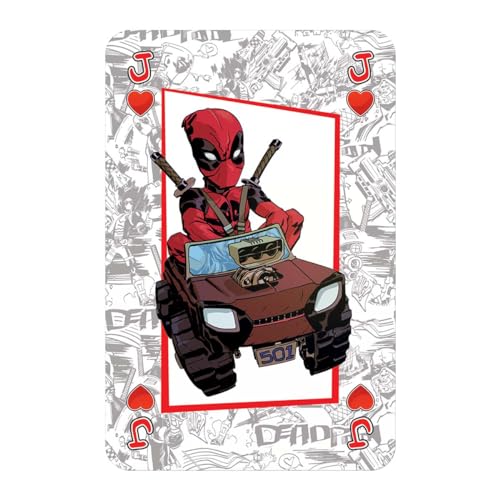 Waddingtons Number 1 Deadpool Playing Card Game, Play with your favourite superheroes from Lady Deadpool and Kidpool, gift and toy for ages 14 plusJustSmoke.Me