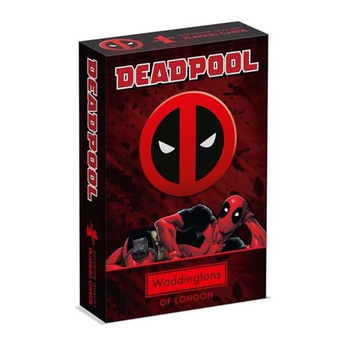 Waddingtons Number 1 Deadpool Playing Card Game, Play with your favourite superheroes from Lady Deadpool and Kidpool, gift and toy for ages 14 plusJustSmoke.Me