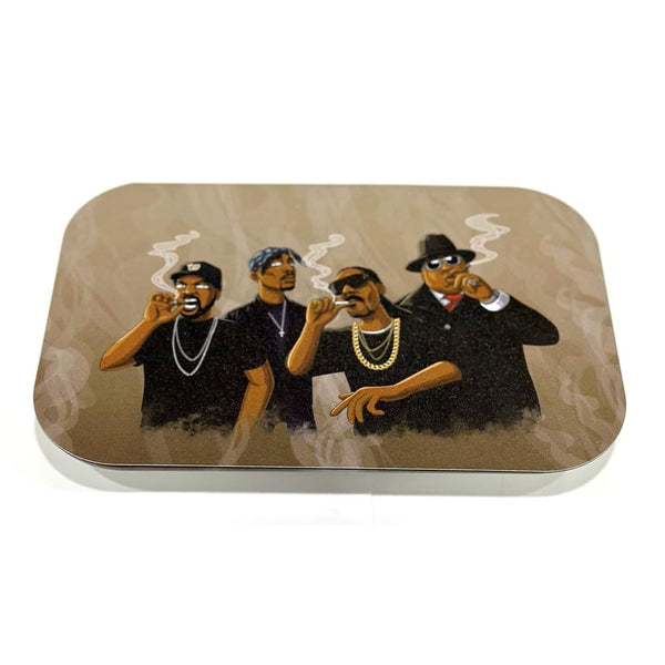 Wise Skies Rolling Tray & Magnetic Cover Set – Rappers – MediumJustSmoke.Me