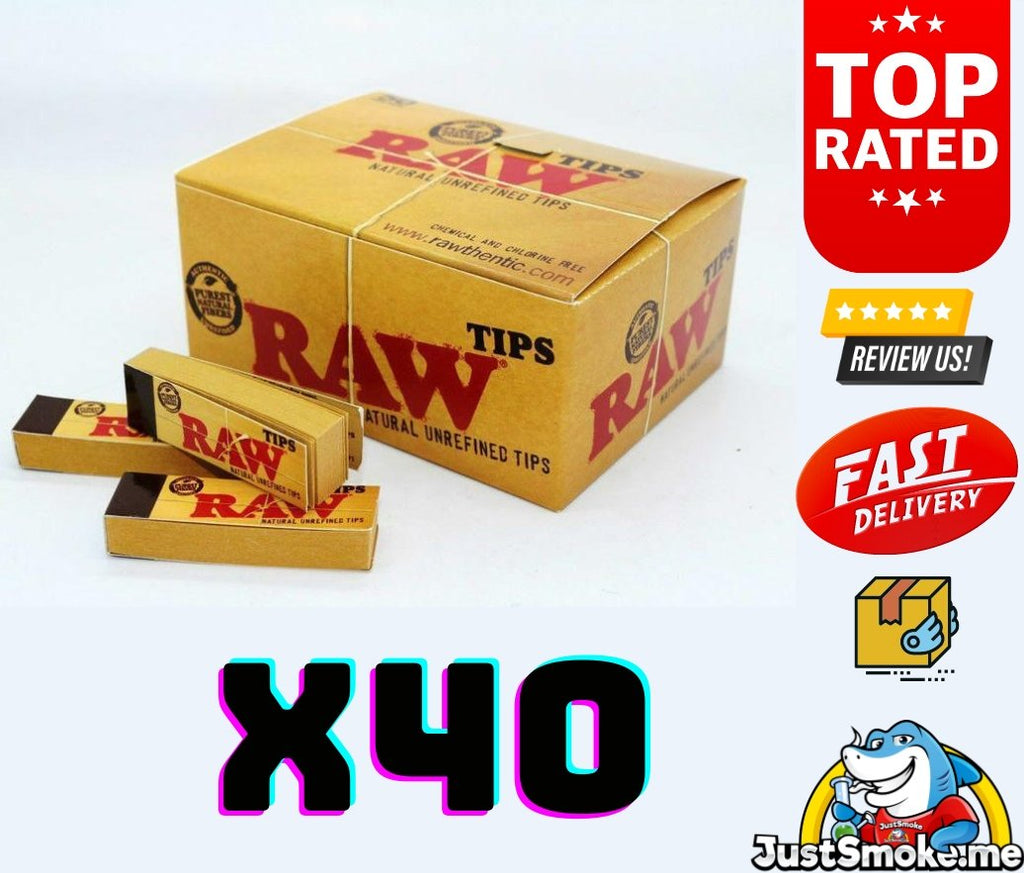 1-50 Booklets | 50 - 2,500 Raw Filter Tips Booklet - 50 Tips Per BookJustSmoke.Me