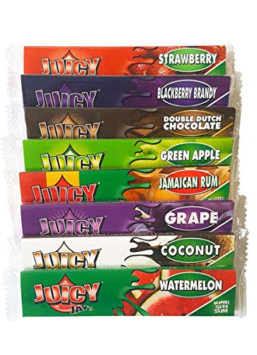 1 Box - JUICY JAY´s King Size Slim Papers - MIX-N-ROLL - 1 Box / 24 BookletsJustSmoke.Me