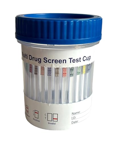13-in-1 Rapid Drug Test Cup | Urine Drug Test | Test for Cannabis, Cocaine, Ecstasy, Amphetamines, Ecstasy, Opiates, Ketamine, Methadone and 5 Other Common Drugs of AbuseJustSmoke.Me
