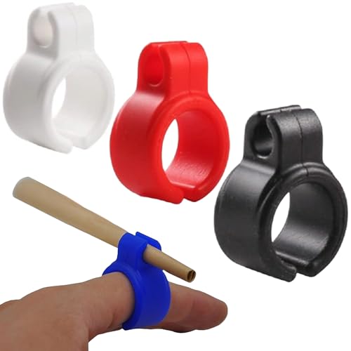 3 Pack - Cigarette Holder Ring - Hands Free Smoking - Joint Holder - Keep Your Fingers Clean - Cig Smoker Holder Ring for Controller, Driving, Gaming & MoreJustSmoke.Me