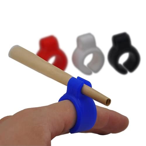JustSmoke.Me3 Pack - Cigarette Holder Ring - Hands Free Smoking - Joint Holder - Keep Your Fingers Clean - Cig Smoker Holder Ring for Controller, Driving, Gaming & MoreJustSmoke.Me