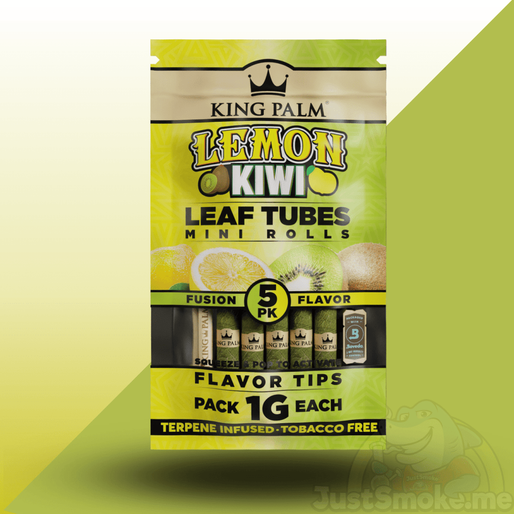 King Palm | 5 Lemon Kiwi | Cordia Leaf / Blunt Wraps & Pre-RollsJustSmoke.Me