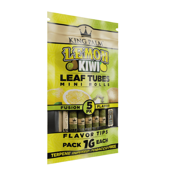 King Palm | 5 Lemon Kiwi | Cordia Leaf / Blunt Wraps & Pre-RollsJustSmoke.Me