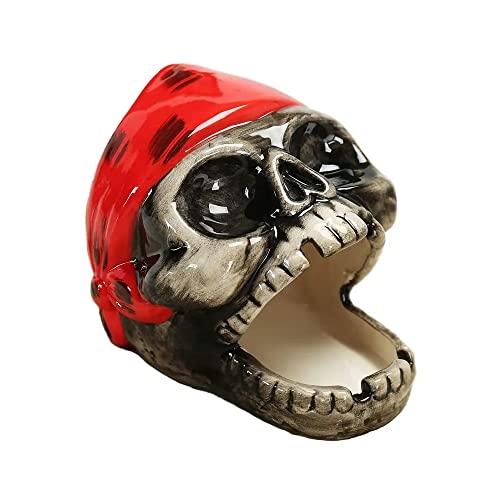 Ashtray,Ceramic Ashtray,skull ashtray,Outdoor Ashtray Waterproof Ash TrayJustSmoke.Me