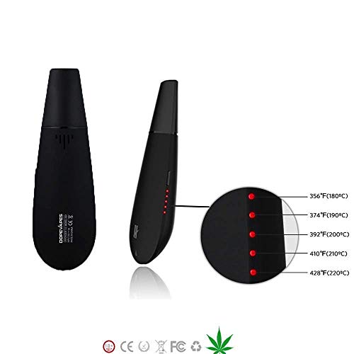 BLK Black Mamba Dry Herb Vaporizer, Large Ceramic Chamber, 1600mAh Battery, Advanced 5 Temperature Settings, Innovative Yet Function Designed Herbal Vaporizer, Concealed Glass Air Path (Black) JustSmoke.Me BLK Black Mamba Dry Herb Vaporizer, Large Ceramic Chamber, 1600mAh Battery, Advanced 5 Temperature Settings, Innovative Yet Function Designed Herbal Vaporizer, Concealed Glass Air Path (Black) JustSmoke.Me