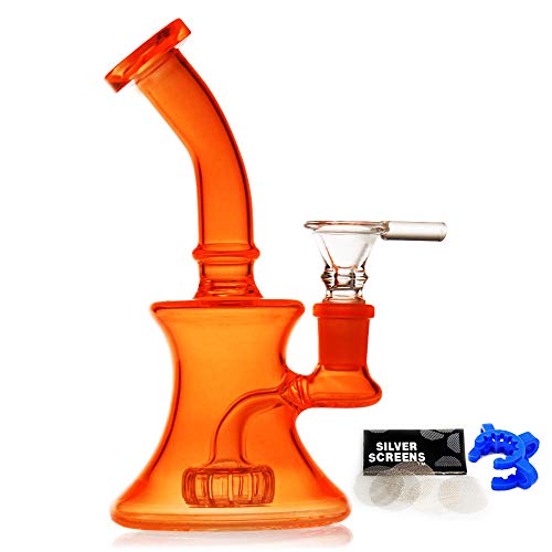 bongbongbong Glass Bong with Tornado percolate, Water Bongs with 14.5mm Bong Bowl Glass Pipe for Smoking Hookah (A)¡­JustSmoke.Me