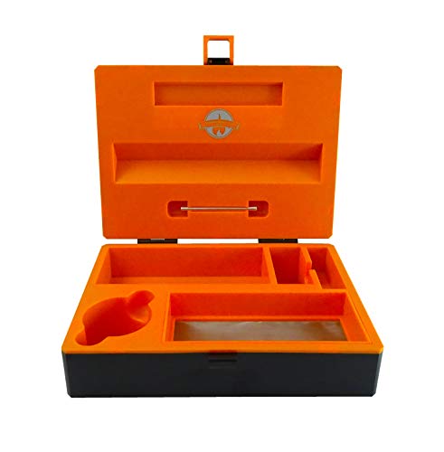 CheekyOne Smokers Club Large Rolling Station Box V3.0 Smoking Storage, BlackJustSmoke.Me