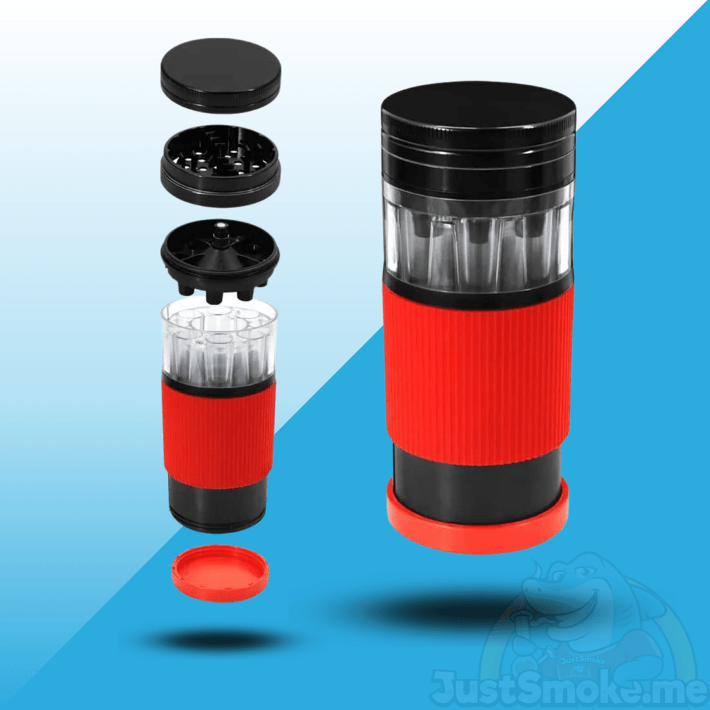 Deluxe 3 in 1 | Herb Grinder | Pollen Catcher | Fill 8 Cones in 1JustSmoke.Me