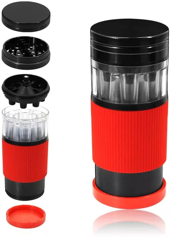 Deluxe 3 in 1 | Herb Grinder | Pollen Catcher | Fill 8 Cones in 1JustSmoke.Me