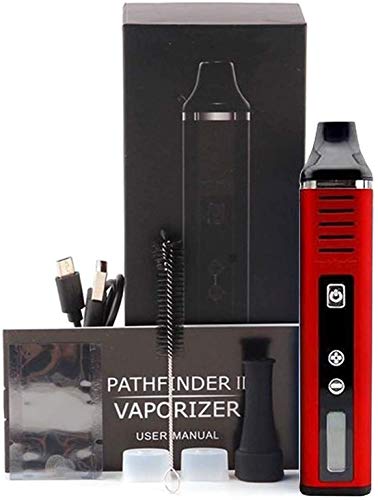 JustSmoke.MeDry Herb Vape | Pathfinder V2 Dry Herb Vaporizer, Large Ceramic Chamber, 2200mAh Battery, Advanced Temperature Settings, Innovative Yet Function Designed Herbal Vaporizer (Red)JustSmoke.Me