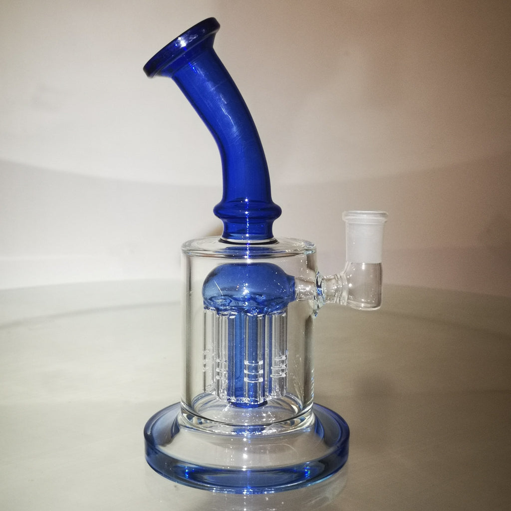 Extra Smooth : Glass Bong | Super Smooth Smoking, with 8 Intergrate percolators | Glass Water Bong | Smoking Bong | Oil rigJustSmoke.Me