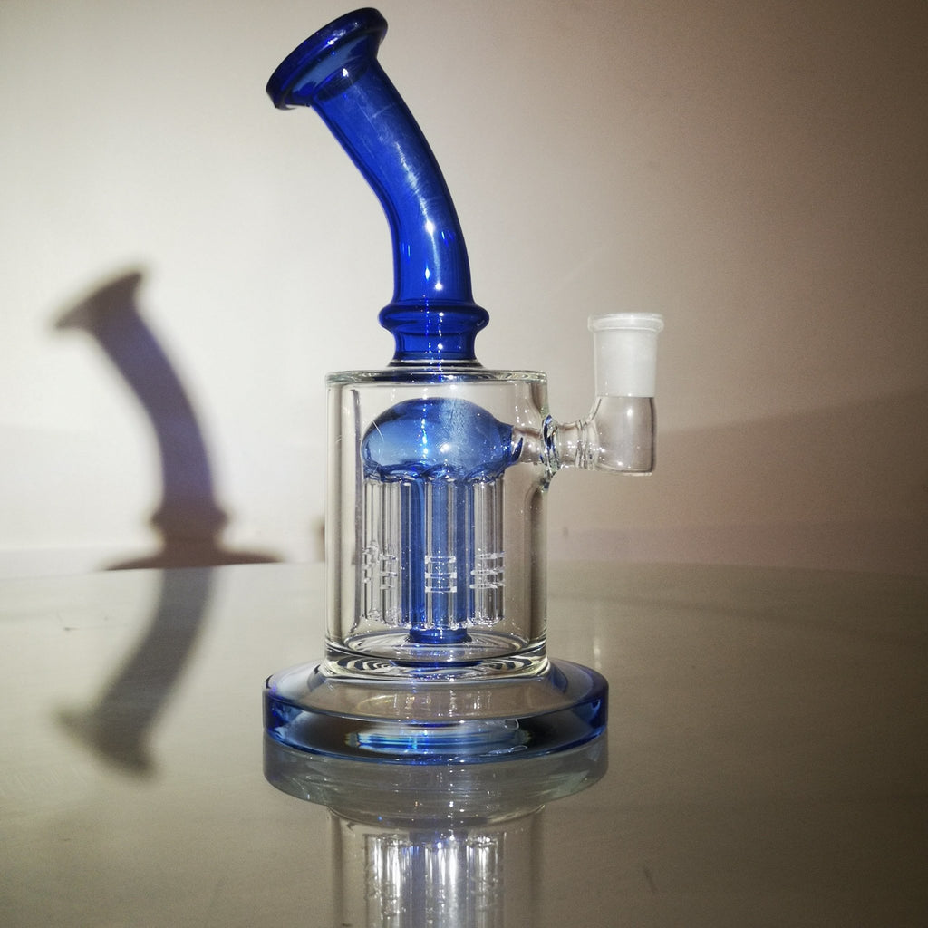 Extra Smooth : Glass Bong | Super Smooth Smoking, with 8 Intergrate percolators | Glass Water Bong | Smoking Bong | Oil rigJustSmoke.Me
