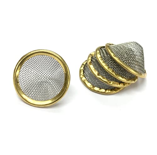 Fenny's Creations 15mm Conical Bowl Metal Pipe Filter Screen Gauze (10)JustSmoke.Me