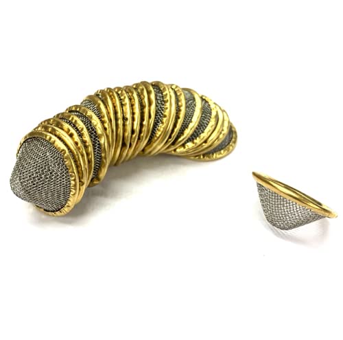 Fenny's Creations 15mm Conical Bowl Metal Pipe Filter Screen Gauze (10)JustSmoke.Me