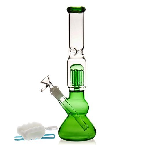 Glass bong, Green bong pipe water bongs for smoking bong bowl 14.5mm height 30cm 500g recycling tornado Filter glass water bong Hookahs Oil Rig bongs Send cleaning brushJustSmoke.Me