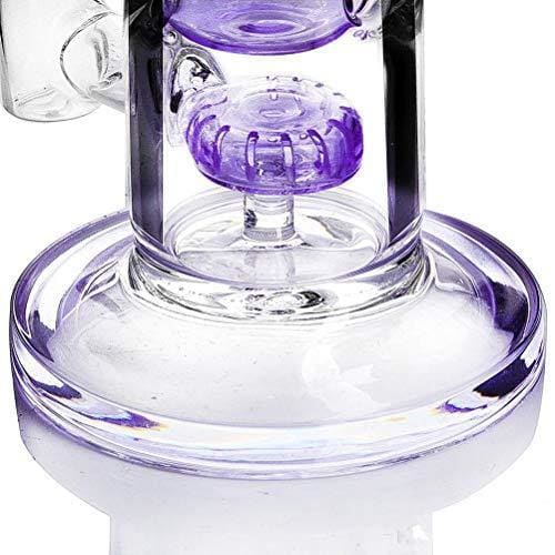 Glas Honeycomb Bong Rauchwasserpfeife Perc Wax Dab Rig Bubbler mit
