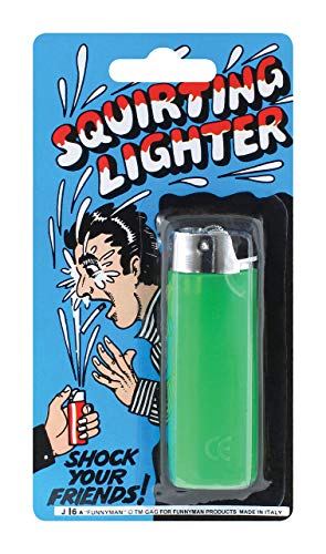 JustSmoke.MeHilarious Green Squirting Lighter (Pack of 1) - Perfect Accessory for Parties, Gag Gift, Office Antics, & MoreJustSmoke.Me
