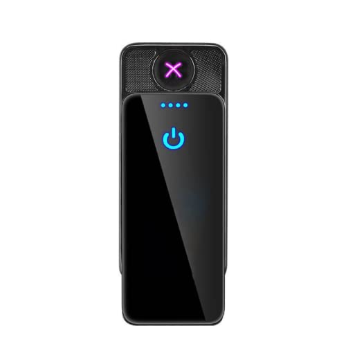 JJ Rechargeable Electric Lighter USB Electric Arc Lighter Plasma Lighters Cool Windproof Flameless Lighters with LED Display Power for Candle, Incense Stick, Outdoor CampingJustSmoke.Me