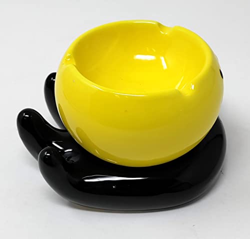 JRose Collections Smiley Face Ashtray Ceramic Cigatette Bar Pub Restaurant Home Office Decor (JR1562)JustSmoke.Me