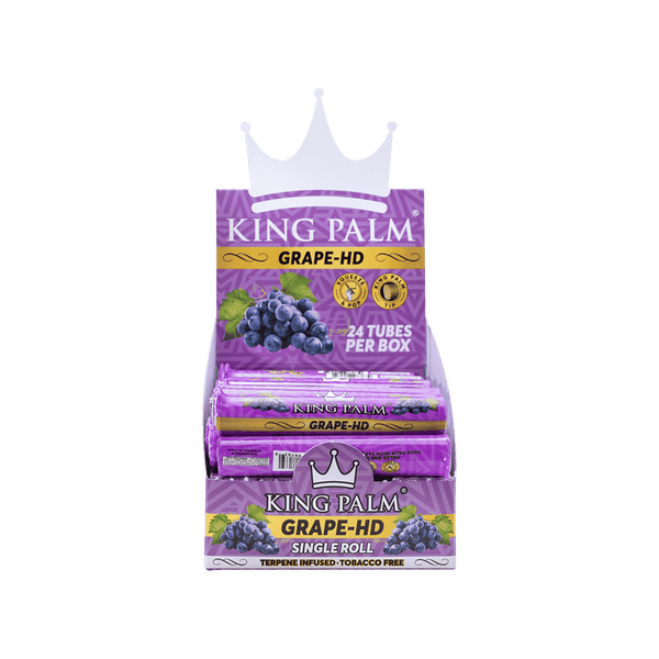 King Palm | Grape HD | Cordia Leaf / Blunt Wrap - Roll & Natural ConesJustSmoke.Me