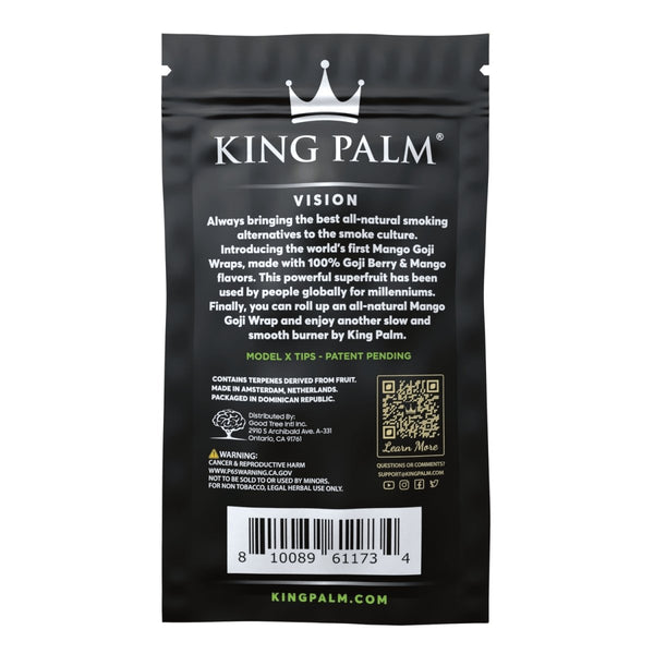 King Palm | Mango Goji Berry | Blunt Wraps | +4 Filter TipsJustSmoke.Me