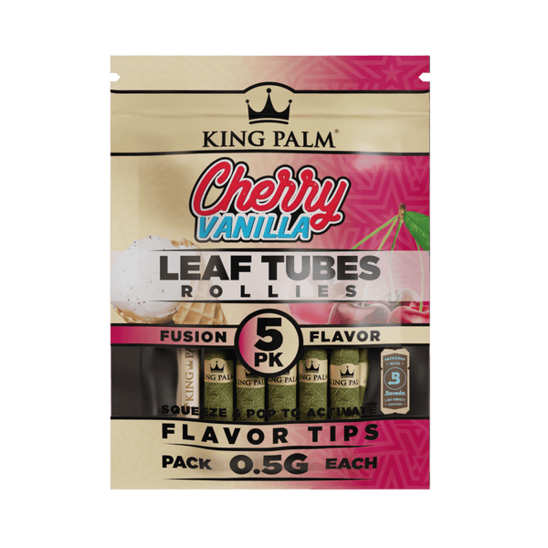 King Palm | 5 Cherry Vanilla | Cordia Leaf | Blunt Wraps & Pre RollsJustSmoke.Me