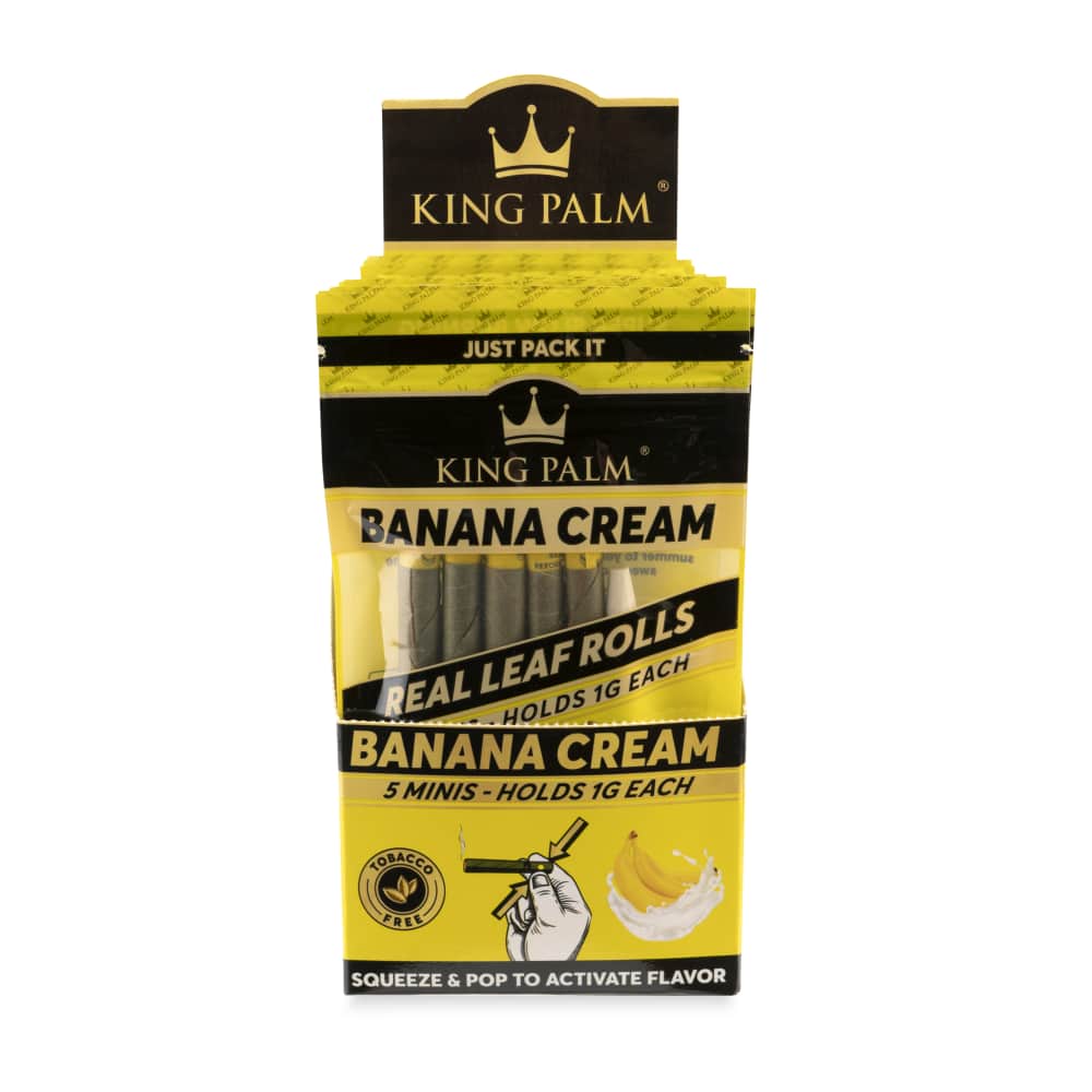 5 Banana Cream | Cordia Leaf / Blunt Wraps & Pre Rolls - King PalmJustSmoke.Me