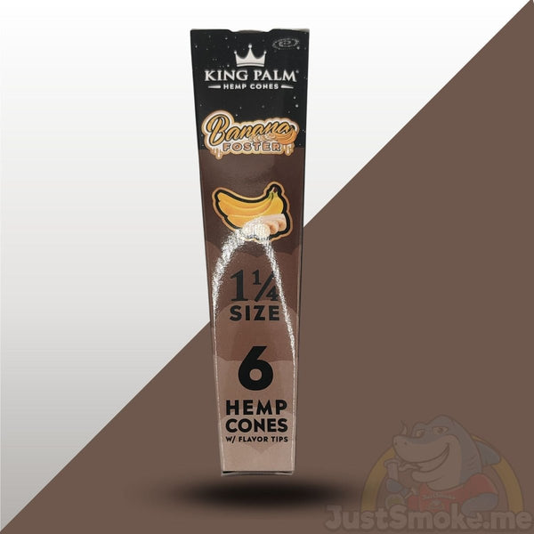 King Palm | 6pc Banana Foster | Hemp Cones & Pre RollsJustSmoke.Me