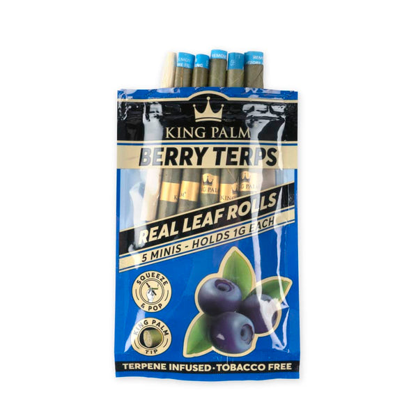 King Palm | 5 Berry Terps | Palm Leaf & Blunt Wraps | 1.g | Pre Roll / Cone - by justsmoke.meJustSmoke.Me