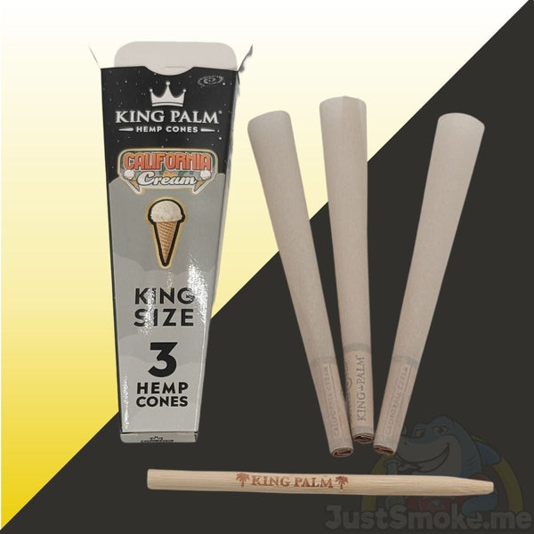 King Palm | 3pc California Cream / Flavoured Hemp Cones & Pre RollsJustSmoke.Me