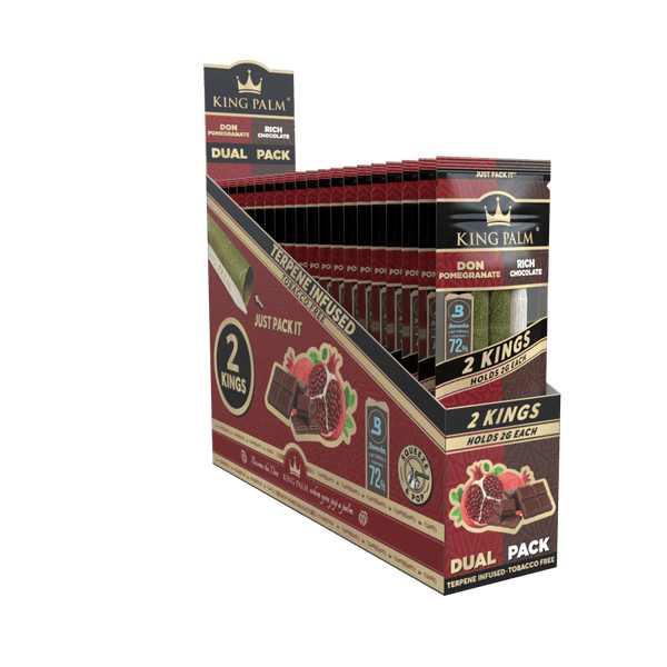 King Palm | Chocolate & Pomegranate | Cordia Leaf & Blunt WrapsJustSmoke.Me