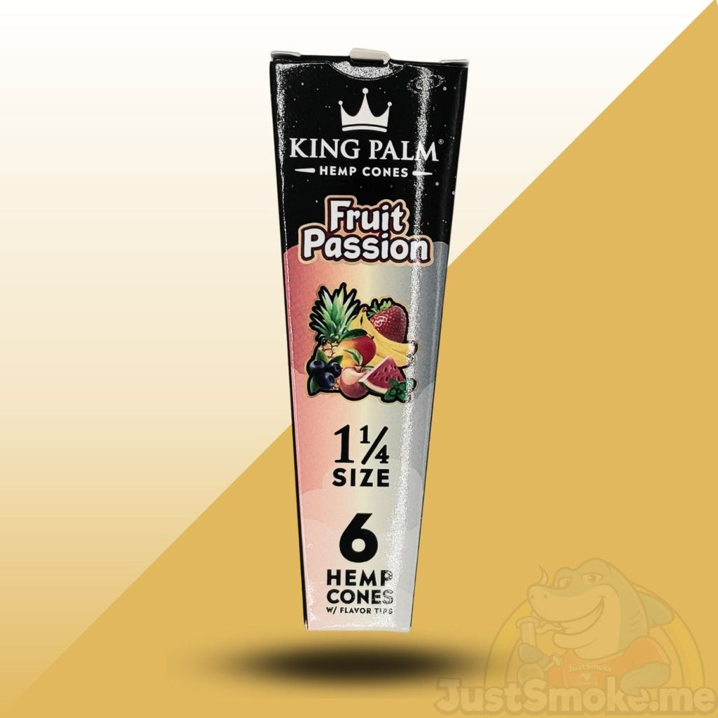 King Palm | 6 Fruit Passion | Flavoured Hemp Cone | Pre Rolls | 1 1/4JustSmoke.Me