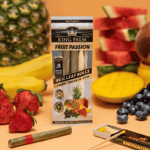 King Palm | Fruit Passion | Cordia Leaf - Blunt Wraps & Cones - 1.gJustSmoke.Me