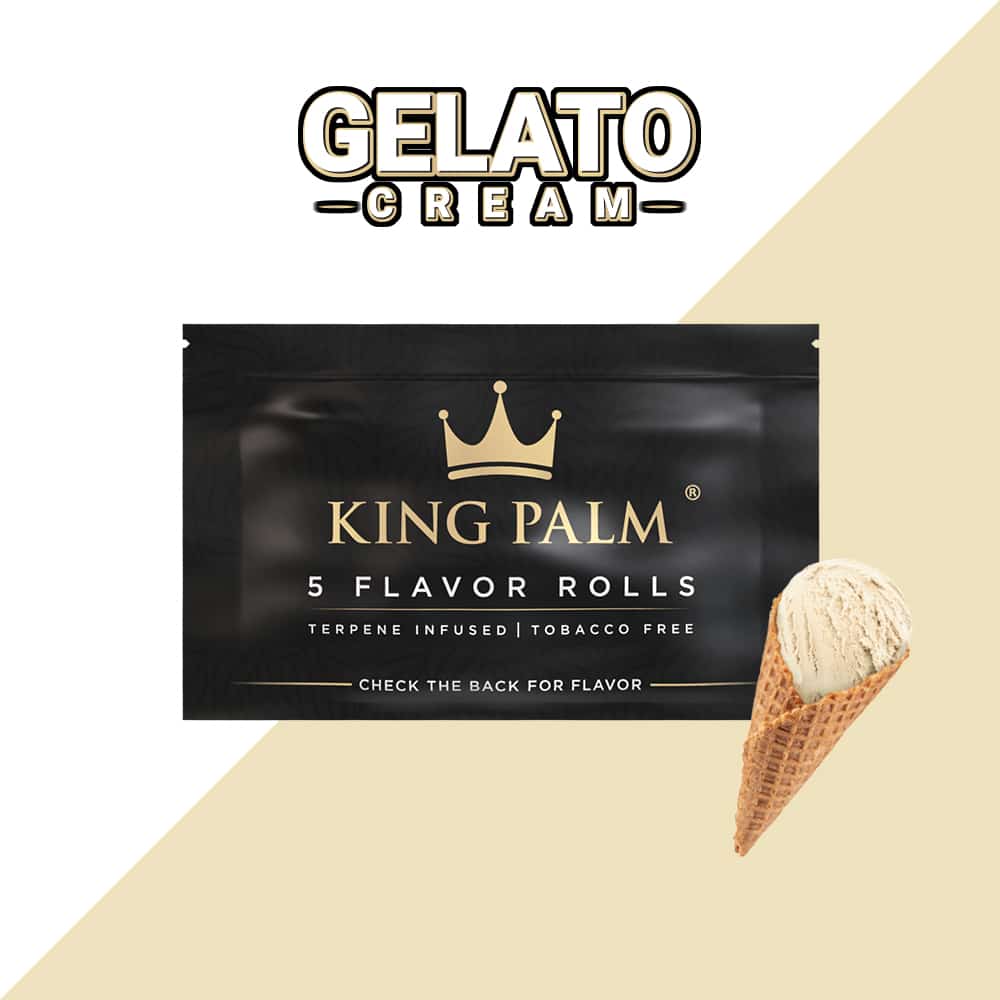 King Palm | 5 Gelato Cream | Cordia Leaf / Blunt Wraps & Pre RollsJustSmoke.Me