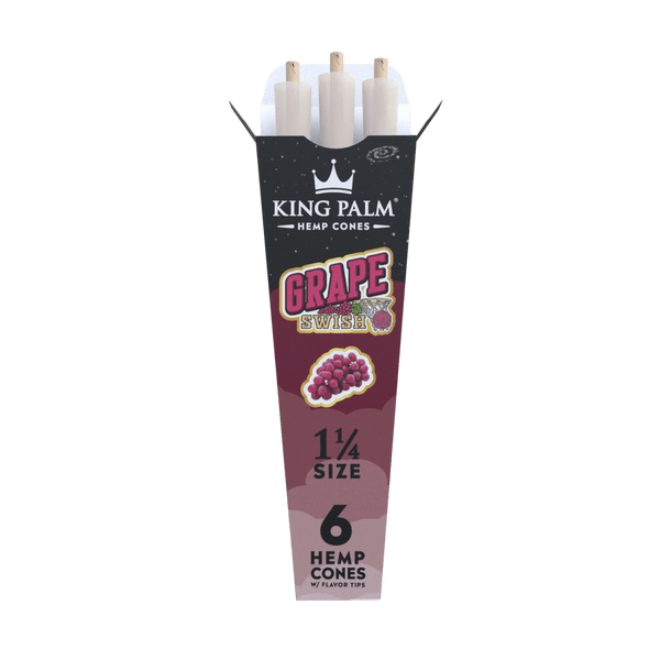 King Palm | 6 Grape Swish | Flavoured Hemp Cone | Pre Rolls | Blunt Wrap - Justsmoke.meJustSmoke.Me