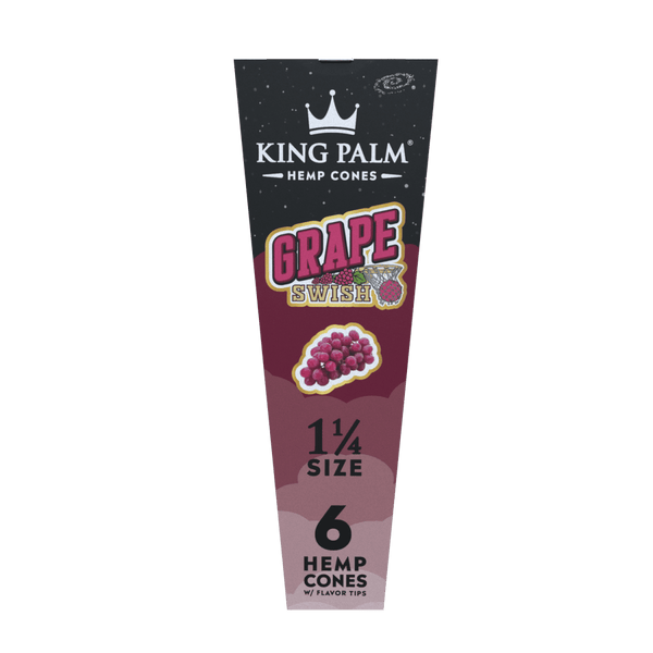 King Palm | 6 Grape Swish | Flavoured Hemp Cone | Pre Rolls | Blunt Wrap - Justsmoke.meJustSmoke.Me