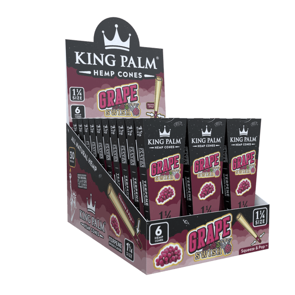 King Palm | 6 Grape Swish | Flavoured Hemp Cone | Pre Rolls | Blunt Wrap - Justsmoke.meJustSmoke.Me