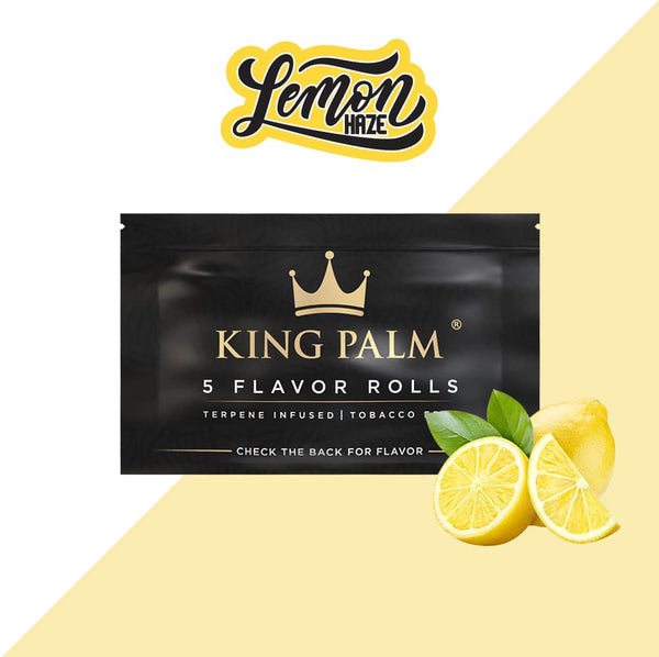 King Palm | 5 Lemon Haze | Cordia Leaf / Blunt Wraps & Pre RollsJustSmoke.Me