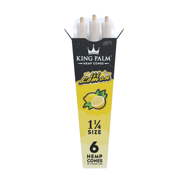 King Palm | 6 Lil Lemon | Pre Rolled | Hemp Cones & BluntsJustSmoke.Me