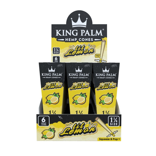 King Palm | 6 Lil Lemon | Pre Rolled | Hemp Cones & BluntsJustSmoke.Me
