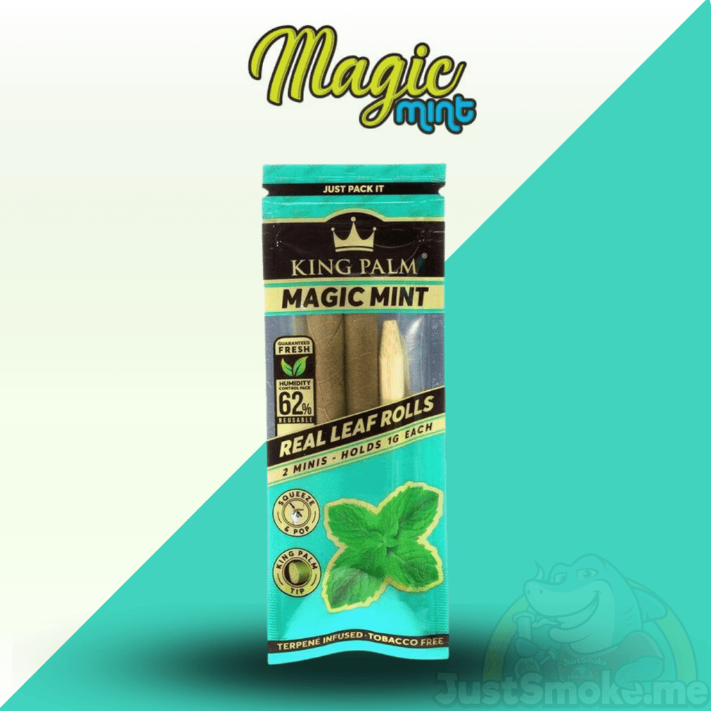 King Palm | Magic Mint | Cordia Leaf - Flavoured Blunt Wraps Slim 1.5gJustSmoke.Me